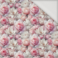 PASTEL FLOWERS WZ. 22 - Jersey wiskozowy
