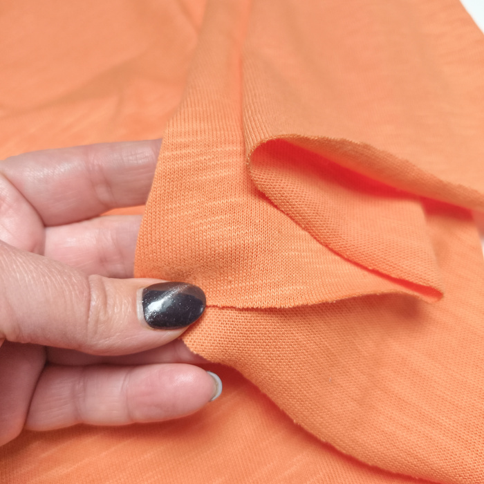 Baumwoll-Slubjersey mit Bio-Baumwolle 170g - PAPAYA ORANGE D-108
