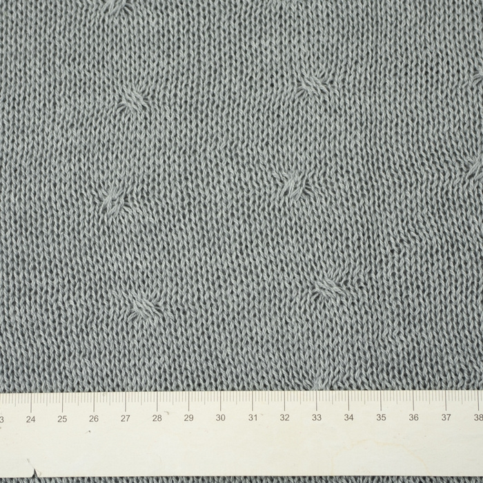 BLANKET SOFT(SMALL DOTS) / grey S - thin knitted panel