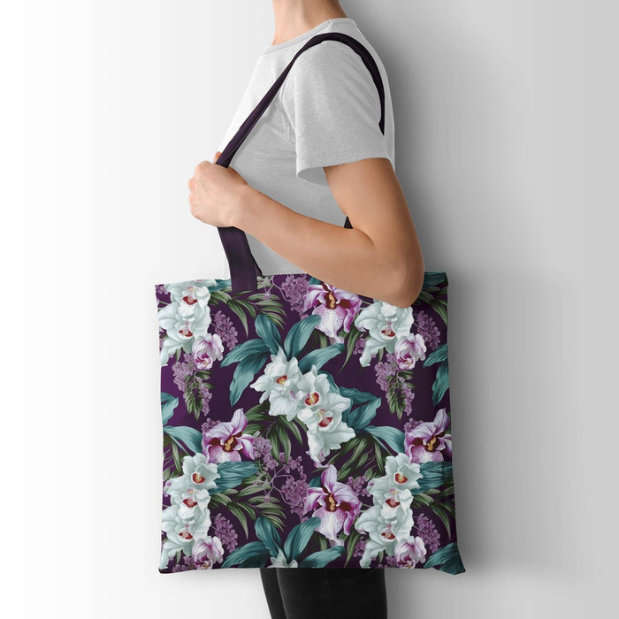 EXOTIC ORCHIDS MS. 4- Single Jersey mit Elastan ITY