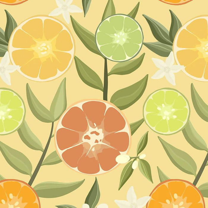 CYTRUSY wz. 2 / żółty - Organická Teplákovina