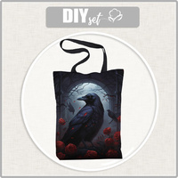 SHOPPER KABELKA - GOTHIC RAVEN VZ. 2 - voděodolná tkanina - Sada šití