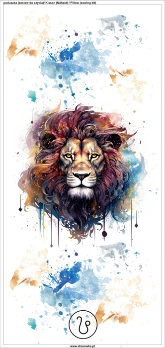 KISSEN 45x45 - LEO - Velours - Nähset