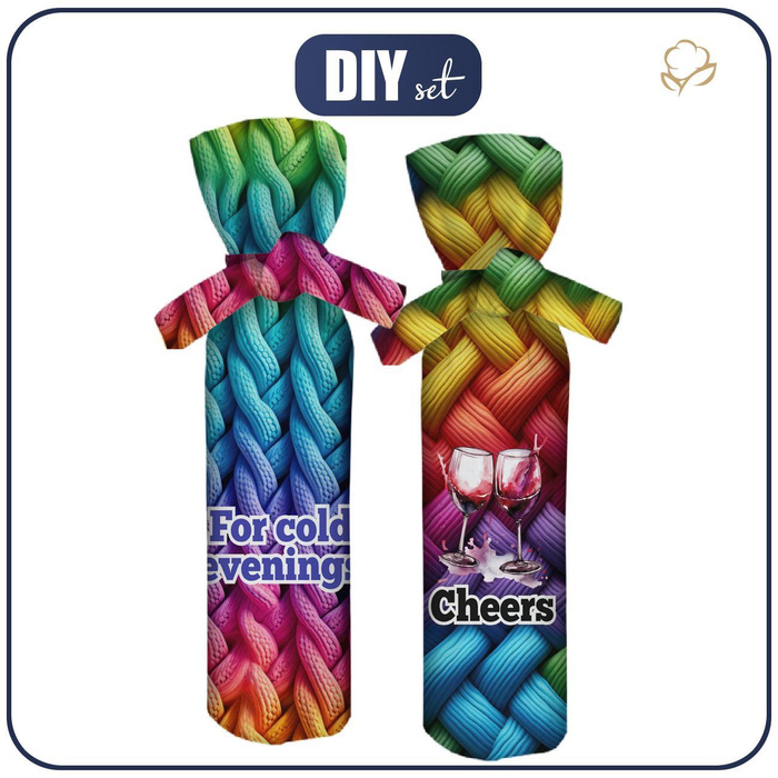 THE BOTTLE COVER - CHEERS - DIY set