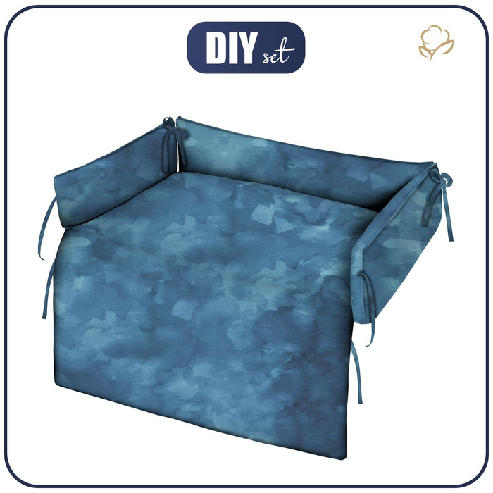 ANIMAL BED - CAMOUFLAGE pat. 2 / dark blue - sewing set - L
