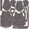 DĚTSKÁ BUNDA PARKA (ARIEL) - MOTÝLI (BROKÁTOVÍ MOTÝLI) / ACID WASH šedý - softshell (134-140)