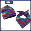 DZIECIĘCA CZAPKA I CHUSTA (CLASSIC) - RETRO GEOMETRIC WZ. 9 - 59-61
