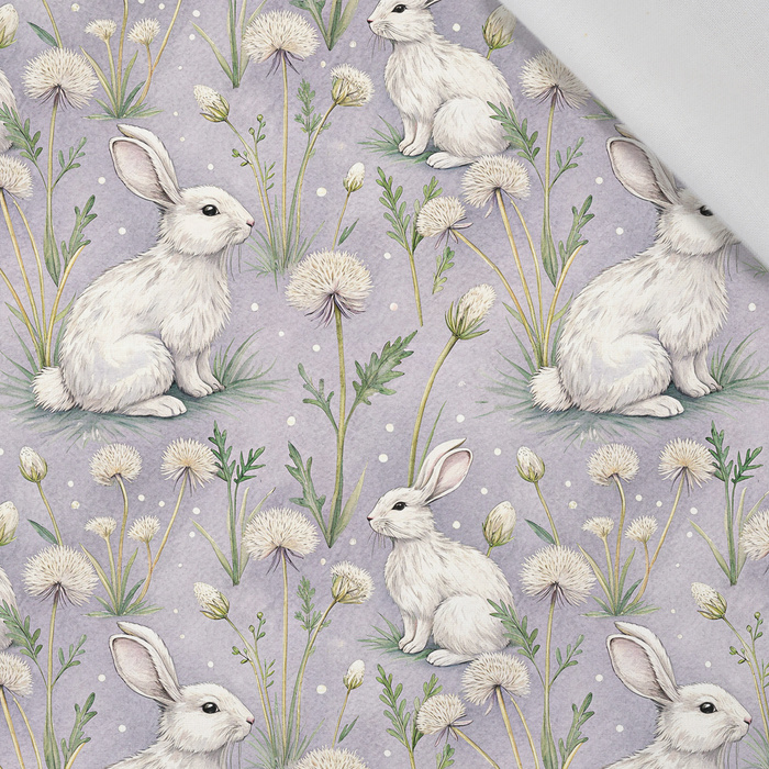 HAPPY BUNNY WZ. 5 - tkanina bawełniana