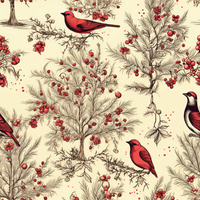 Vintage Christmas wz.10- Polster- Velours