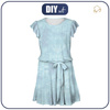 KLEID "EMMA" - CAMOUFLAGE m. 2 / hellblau - Viskosejersey mit Elasthan L