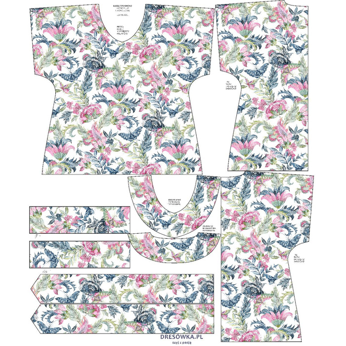 KIMONO BLUSE - AMBATIK ms. 2 - Nähset