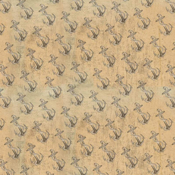 ANCHORS pat. 2 (SEA ABYSS) - Waterproof woven fabric