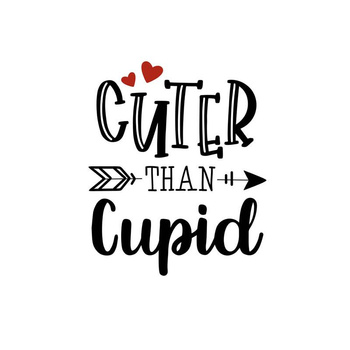 CUTER THAN CUPID (BE MY VALENTINE) - panel 50cm x 60cm