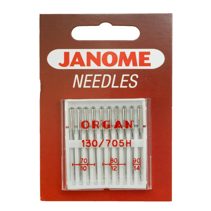 Woven fabric needles JANOME 10 pcs set - mix