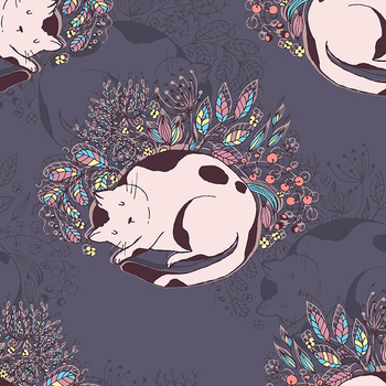 SLEEPY KITTIES - Waterproof woven fabric