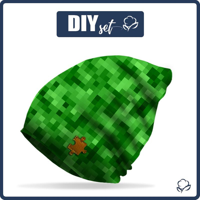 "Beanie" Mütze - PIXEL MS.2 / grün 44-47