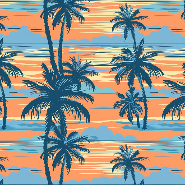 By the Sea Wz. 1 - Woven Fabric for tablecloths