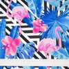 TROPICAL FLAMINGOS - Waterproof woven fabric
