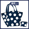 XL Tasche mit Utensilientasche 2 in 1 - POLKA DOTS WZ. 8 - Nähset