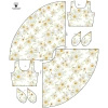 DRESS "ISABELLE" - PASTEL DAISIES PAT. 1 - sewing set XL