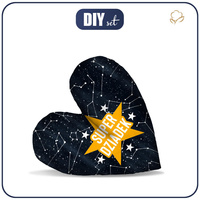 OZDOBNÝ POLŠTÁŘ SRDCE - SUPER DZIADEK / SOUHVĚZDÍ