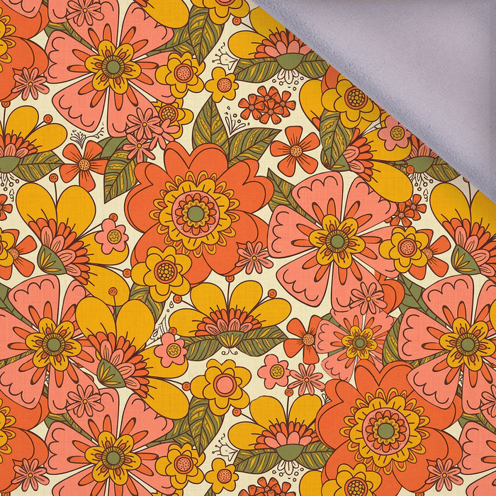 FLOWERS PAPAYA ORANGE WZ. 7 - Softshell