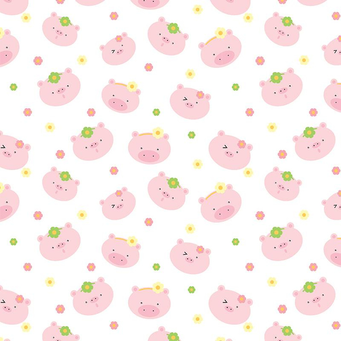 PINK PIGS / heads (ANIMAL GARDEN)