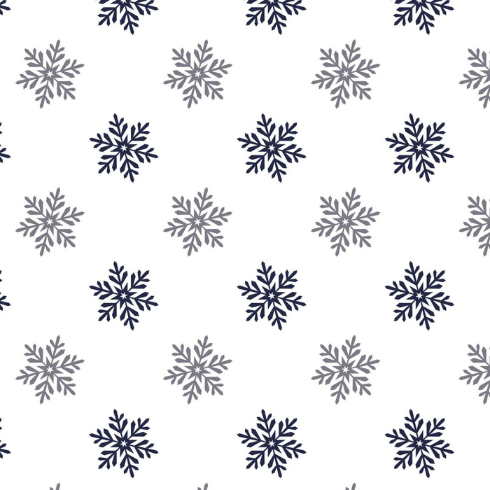 SCHNEEFLÖCKCHEN M. 5 (WINTERZEIT) / weiß - Baumwoll Webware