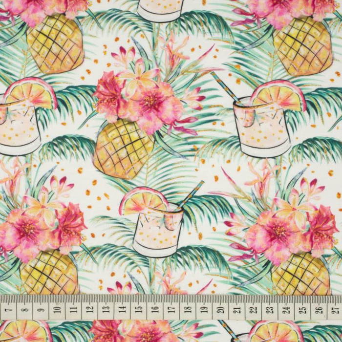 PINEAPPLE DRINK - single jersey with elastane 