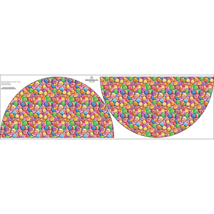 Malý panel pro kruhovou sukni - KREP - SWEETS WZ. 11