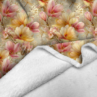 MAGNOLIA FLOWERS - Minky-Plüsch