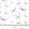 BUTTERFLIES PAT. 3 (WATER-COLOR BUTTERFLIES) - Viscose jersey