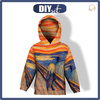KID'S HOODIE (ALEX) - THE SCREAM (Edvard Munch) - looped knit fabric (122/128)