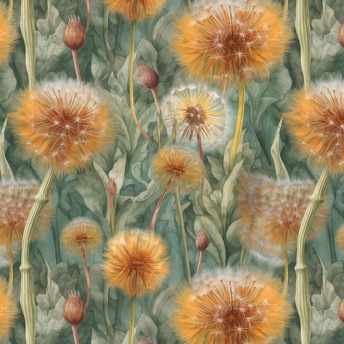 WATERCOLOR DANDELION VZ. 3