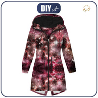 WOMEN'S PARKA (ANNA) - WATERCOLOR GALAXY PAT. 9 - softshell