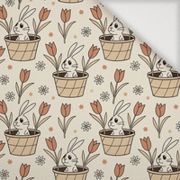 HAPPY BUNNY WZ. 3 - Tkanina na obrusy