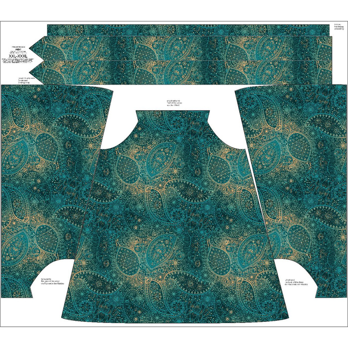 DRESS "DALIA" MINI - MEHNDI 2.0 - sewing set XXS-XS