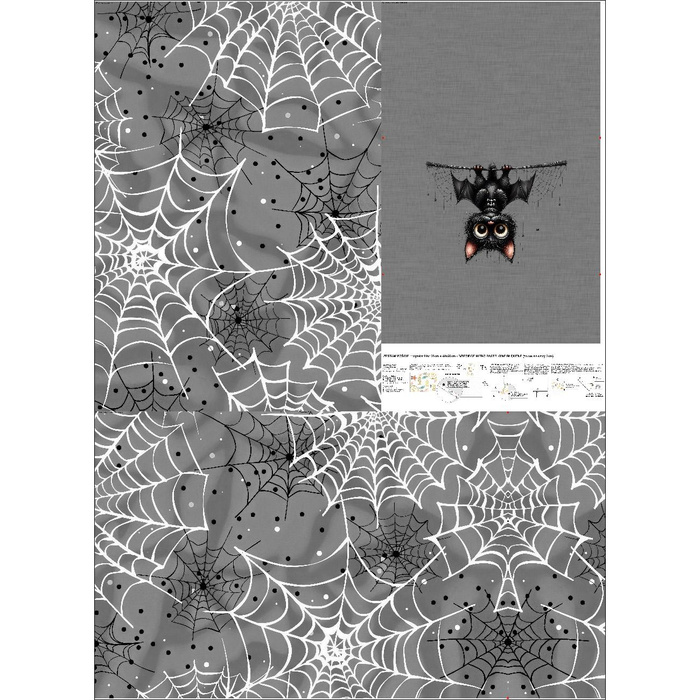 DĚTSKÁ LŮŽKOVINA - HALLOWEEN CAT vz 3 - Sada šití