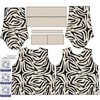DÁMSKÁ MIKINA (HANA) BASIC - ZEBRA  vz. 1 - teplákovina - M