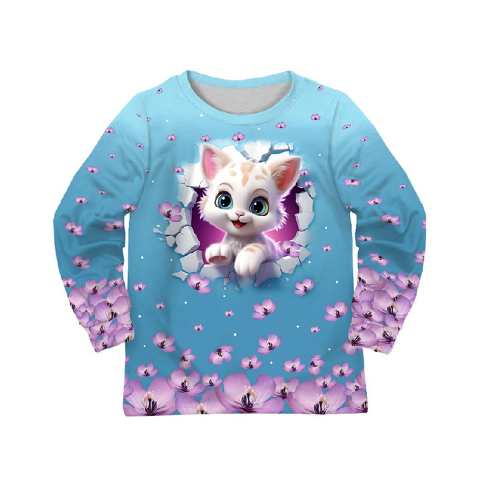 KINDERPYJAMAS "MIKI" - ANIMALS CRACKED ms.1 (cat) - Nähset (98/104)