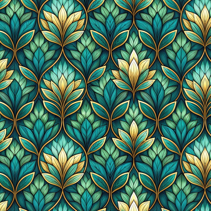 Stained Garden wz. 10 - lycra 300g