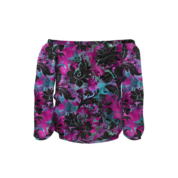 Carmenausschnitt Bluse SOFIA - FLORAL MS. 9 - Nähset S