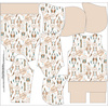DÁMSKA MIKINA "POLA" (XXXL) CLASSIC S KAPUCÍ - FLOWERS M.16 - Sada šití