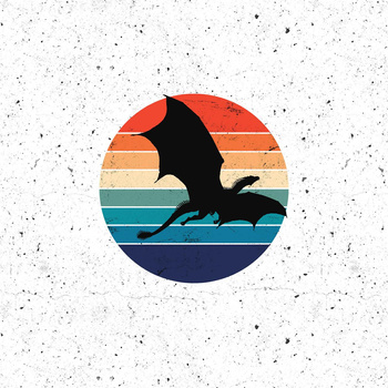 DRAGON VZ. 2 / bílá - panel (75cm x 80cm)