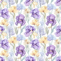 FLOWERS wz.11 - teplákovina počesaná s elastanem ITY