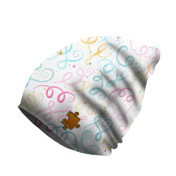 "Beanie" cap - STREAMERS (WONDERLAND)  54-56