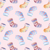 BUNTE SOCKEN (WEIHNACHTSRENTIERE) - Baumwoll Webware