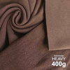 Looped knit fabric HEAVY 400g - ESPRESSO
