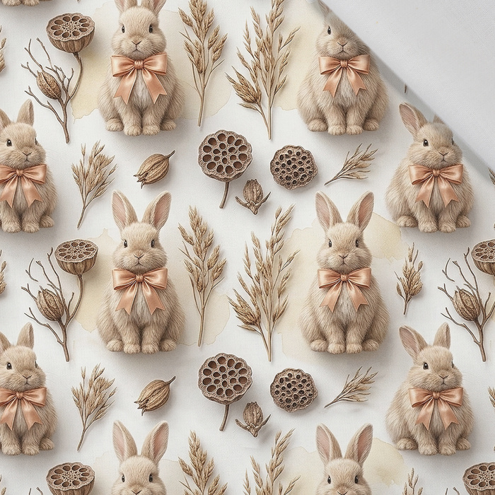 Boho Bunny - Cotton woven fabric