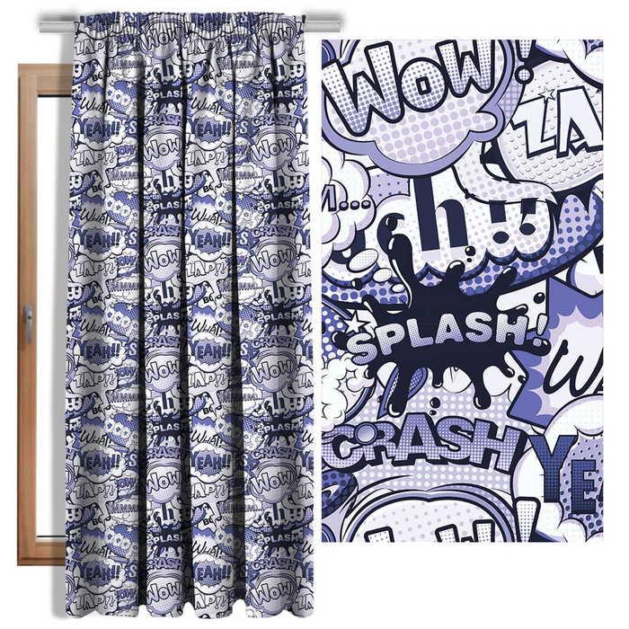 COMIC BOOK (Very Peri) - Viscose jersey